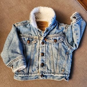 🔥Vintage 90's Levi's Sherpa Lined Denim Jckt.🔥